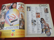 Load image into Gallery viewer, Vintage Nude Erotic Sexy Adult Magazine Chic July 1980       JB51
