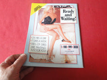 Load image into Gallery viewer, Vintage Nude Erotic Sexy Adult Magazine Giant Boobs August 1991 Roberta Pedon    G8
