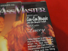 Load image into Gallery viewer, Vintage Adult XXX VHS Porn Tape X-Rated Max Steiner The Ass Master    X2h
