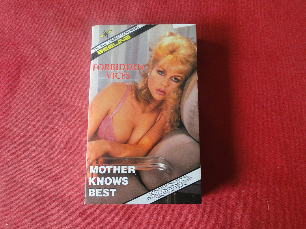 Vintage Erotic Adult Paperback Book/Novel Beeline Forbidden Vices Mother Knows Best  PB3