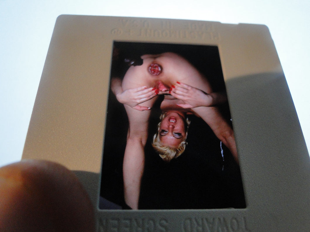 Vintage NUDE Woman Model Gape Pussy 35mm Slide/Transparency   Z26e