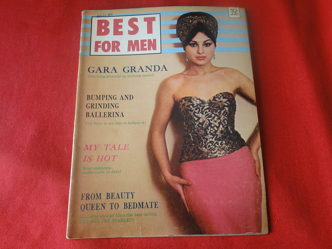 Vintage Nude Erotic Sexy Adult Magazine Best For Men September 1965     JB1