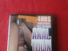Load image into Gallery viewer, Vintage Adult Porn XXX DVD Erotic Movie All Black Anal Town            BT
