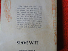 Load image into Gallery viewer, Vintage Nude Erotic Sexy Adult Paperback Book/Novel Slave Wife 1980      X12
