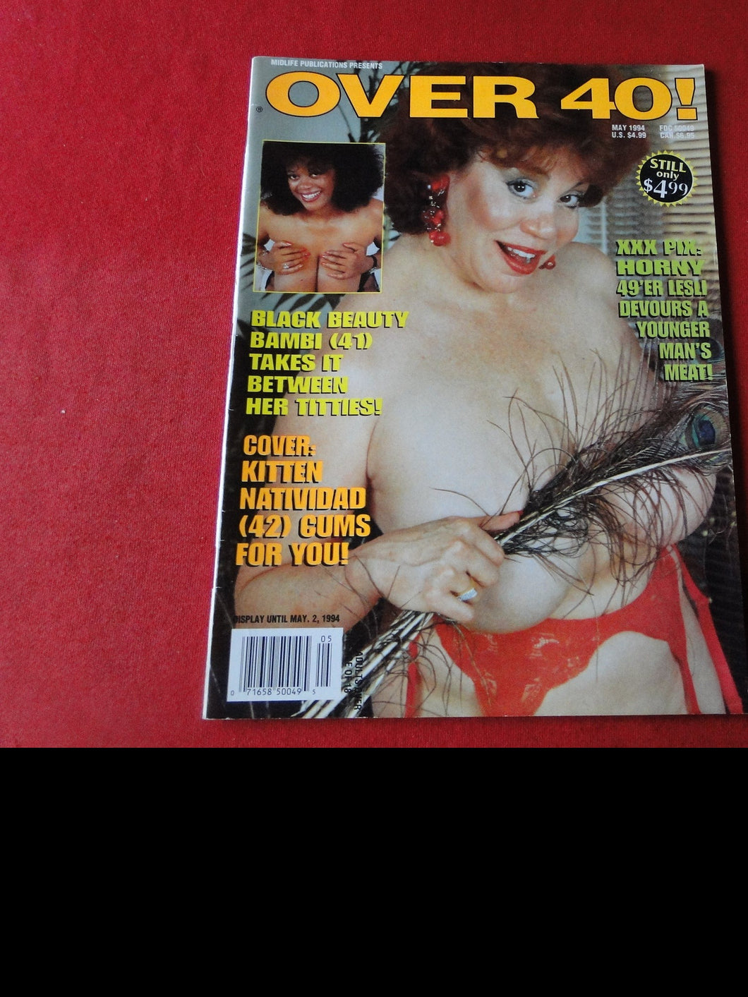 Vintage Nude Erotic Sexy Adult Magazine Over 40! May 1994          JB16