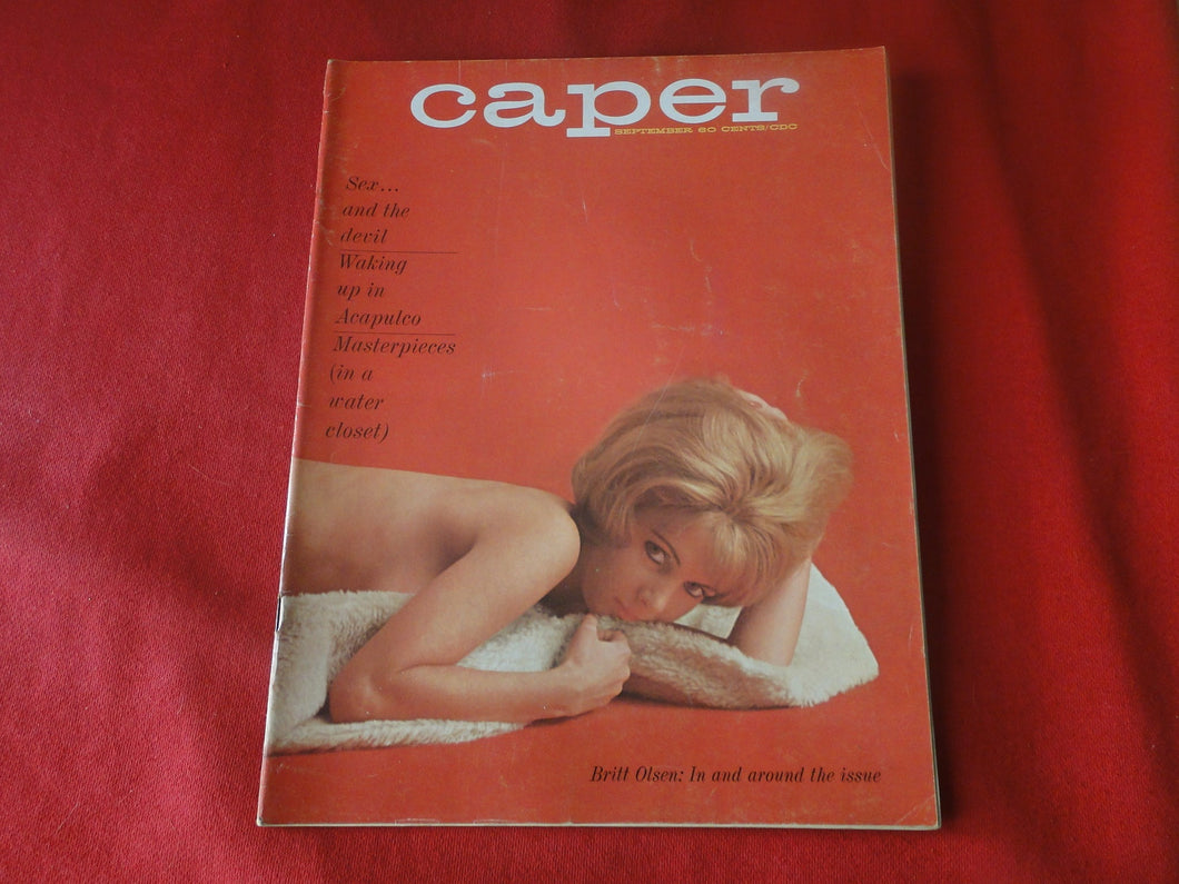 Vintage Nude Erotic Sexy Adult Magazine Caper September 1965             JB2