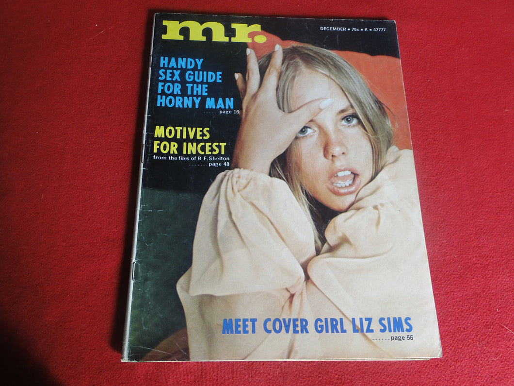 Vintage Nude Erotic Sexy Adult Magazine Mr. December 1972           JB9