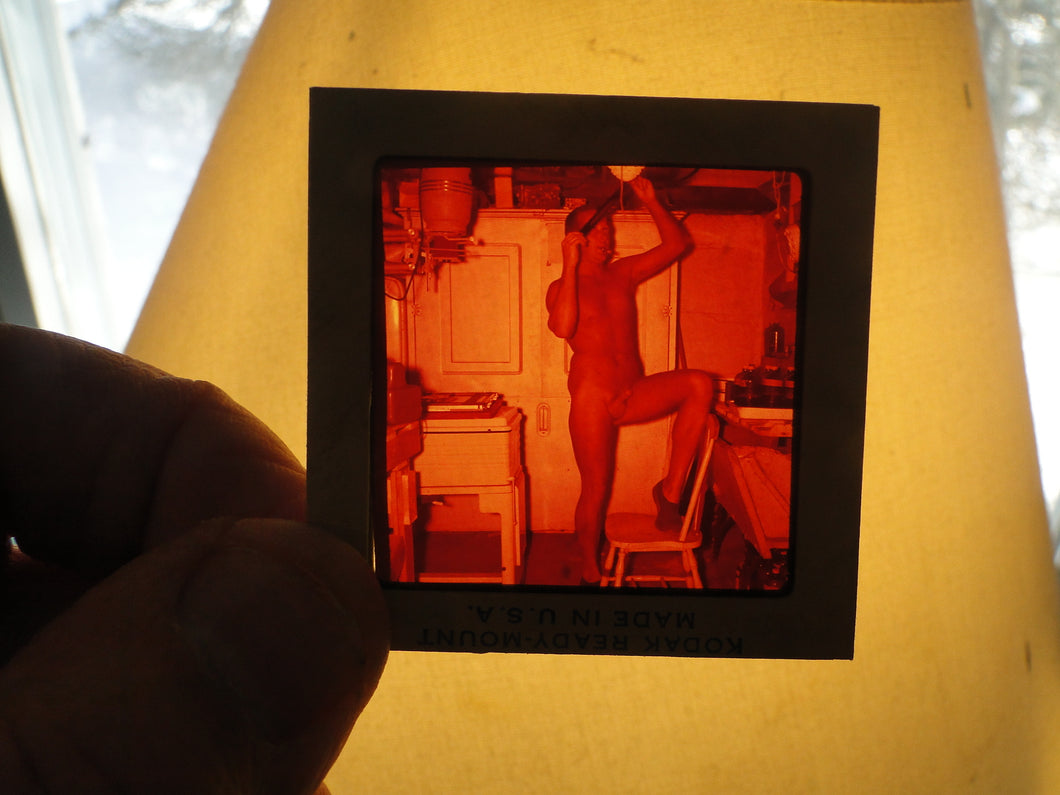 Vintage 1960s Nude Gay Slide MIchigan Artist Mizer Protege  GS20