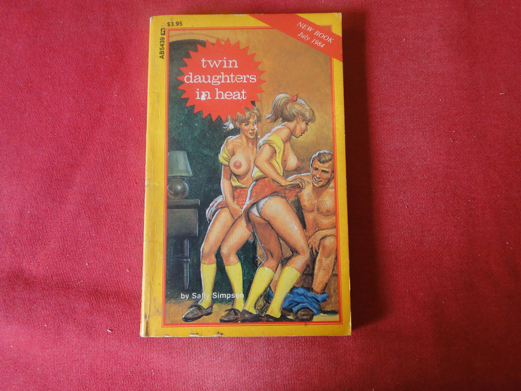 Vintage Adult Paperback Novel/Book Twin Daughters In Heat ROUGH    PB5