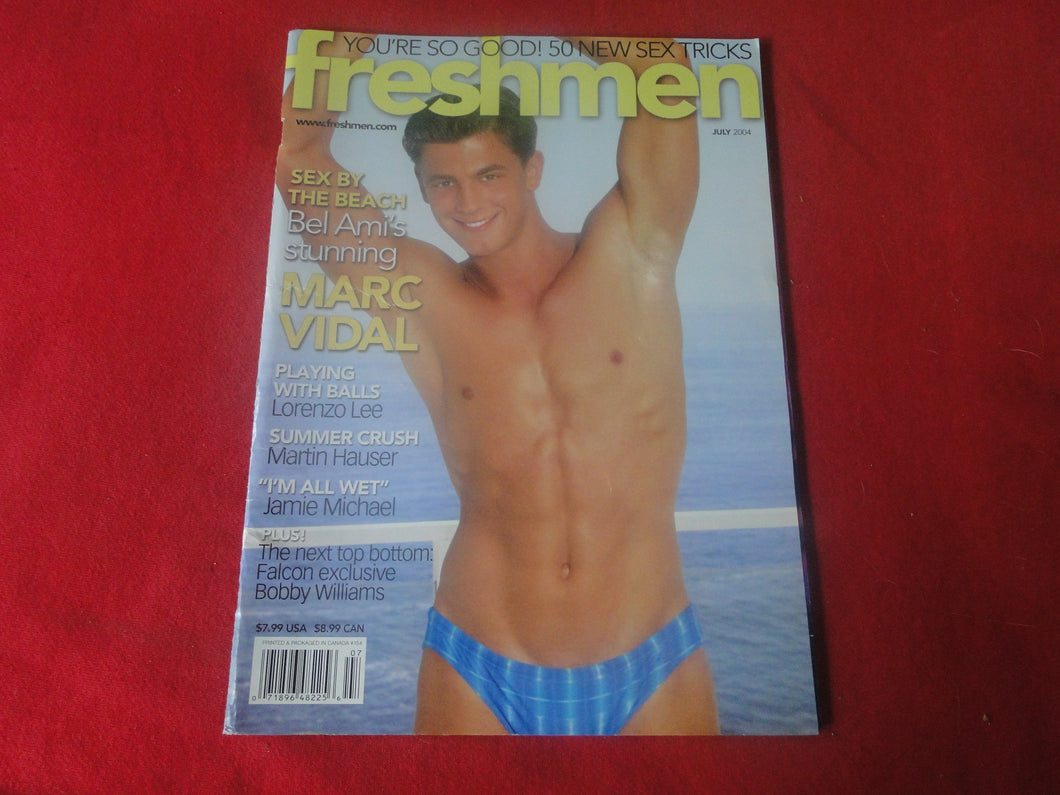 Vintage Adult Erotic Sexy Magazine Gay Interest Freshmen July 2004        P80