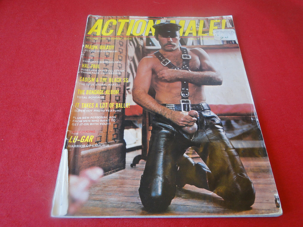 Vintage Adult Erotic Sexy Magazine Gay Interest Action Male House of Milan 1977   1A