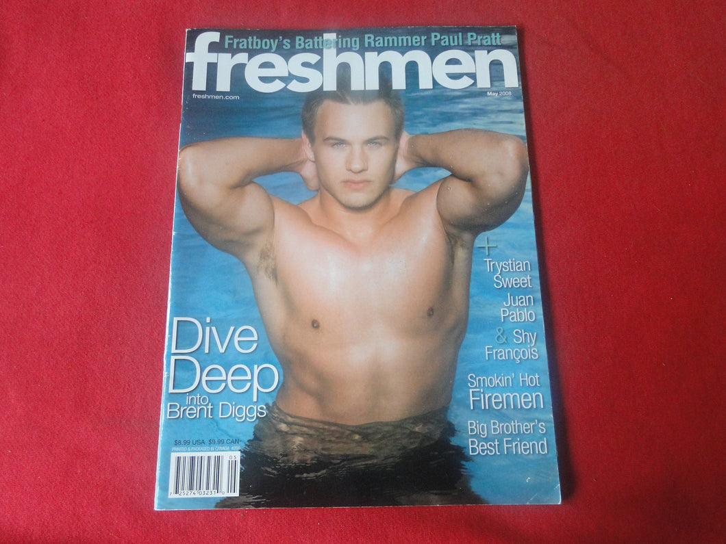 Vintage Adult Erotic Sexy Magazine Gay Interest Freshmen May 2008      P80