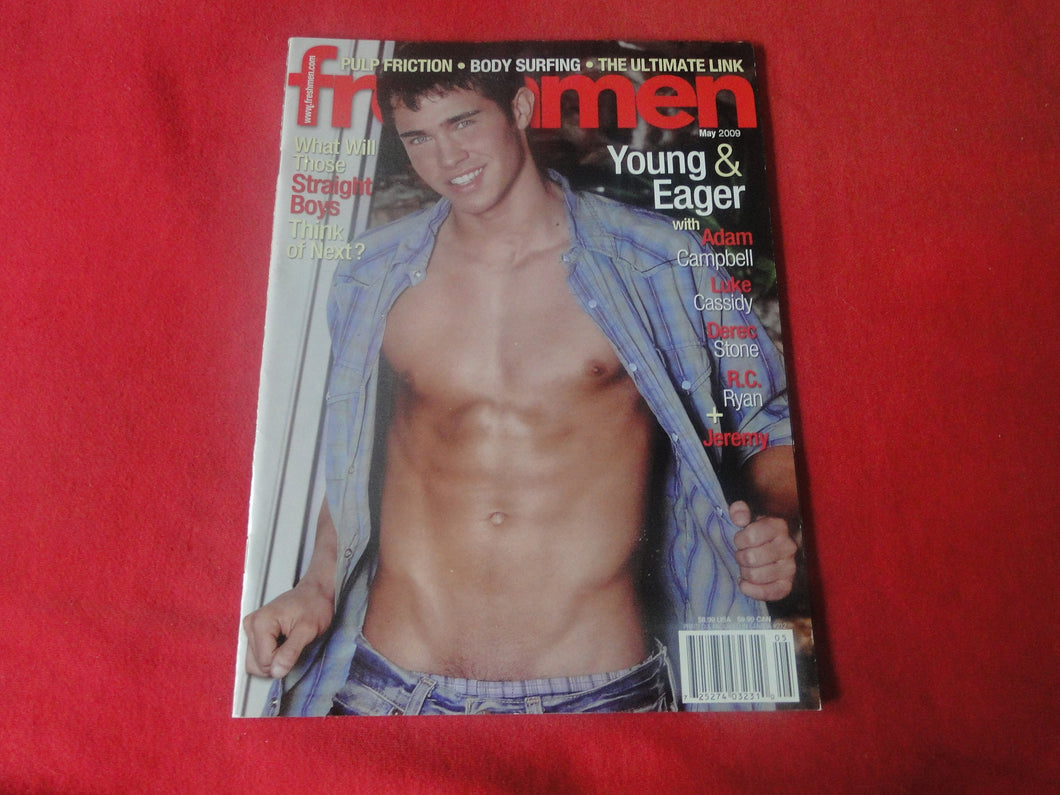 Vintage Adult Erotic Sexy Magazine Gay Interest Freshmen May 2009    P80