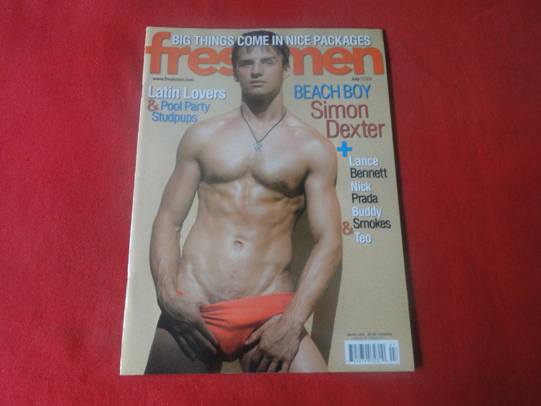 Vintage Adult Erotic Sexy Magazine Gay Interest Freshmen July 2009        P80
