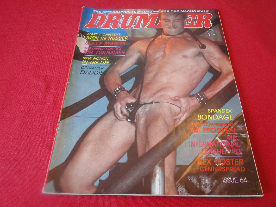 Vintage Adult Erotic Sexy Magazine Gay Interest Drummer 1983 #64          1A