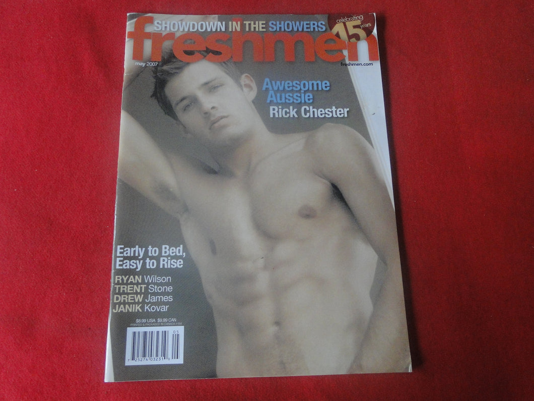 Vintage Adult Erotic Sexy Magazine Gay Interest Freshmen May 2007     JB60