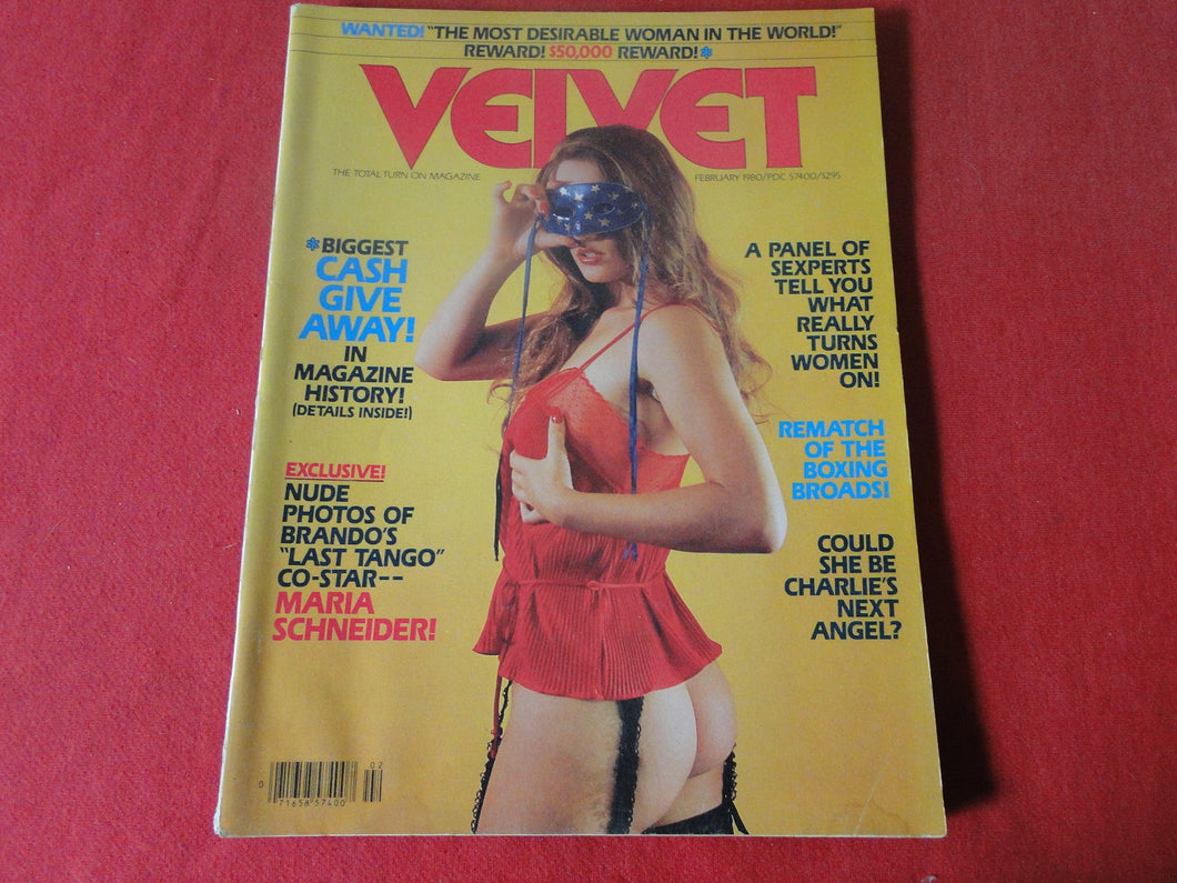 Vintage Nude Erotic Sexy Adult Magazine Velvet February 1980     CS