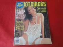 Load image into Gallery viewer, Vintage Nude Erotic Sexy Adult Magazine Hot Chicks Feb. 1992       JB63
