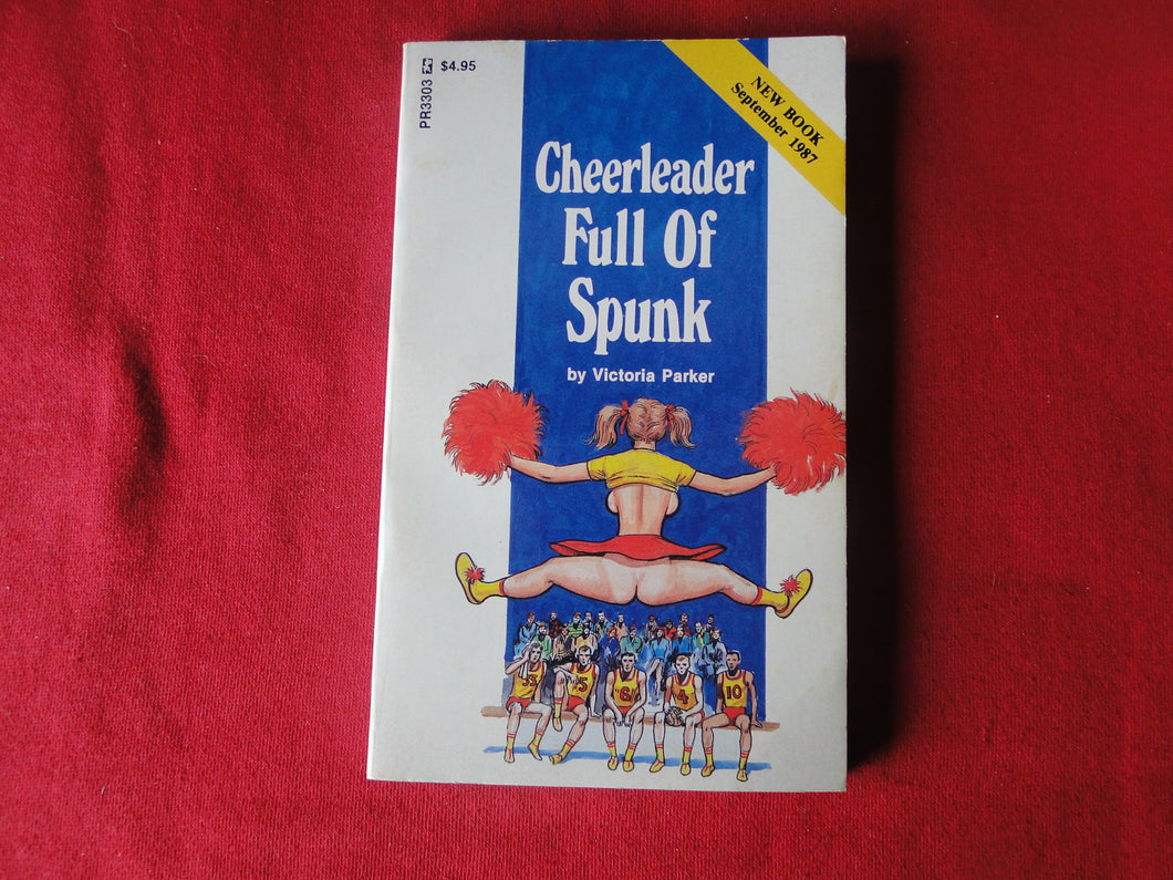 Vintage Sexy Erotic Adult Paperback Book/Novel Greenleaf Cheerleader Full of Spunk  G2