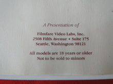 Load image into Gallery viewer, Vintage Adult XXX VHS Porn Tape Adult Video Movie Blue Vanities #209      25
