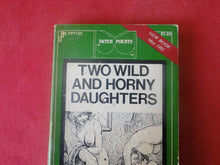 Load image into Gallery viewer, Vintage Adult Paperback Novel/Book Two Wild And Horny Daughters Patch Pokets ROUGH PB5
