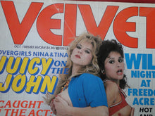 Load image into Gallery viewer, Vintage Nude Erotic Sexy Adult Magazine Velvet October 1985     CS
