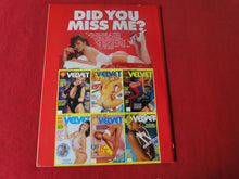 Load image into Gallery viewer, Vintage Nude Erotic Sexy Adult Magazine Velvet July 1989       CS
