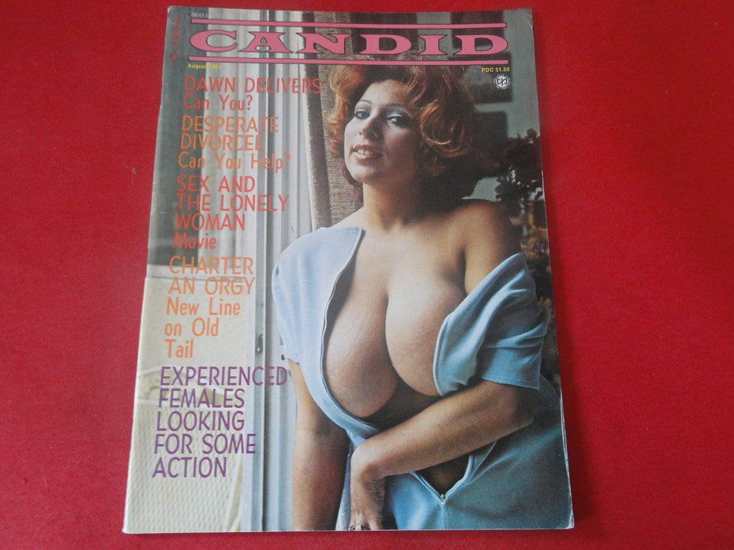 Vintage Nude Erotic Sexy Adult Magazine Candid August 1974          JB18