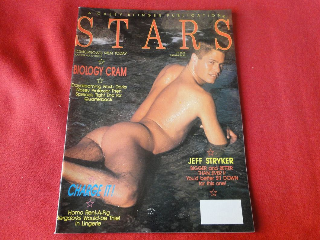 Vintage Adult Erotic Sexy Magazine Gay Interest Stars October 1990       JB28