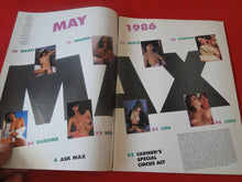 Load image into Gallery viewer, Vintage Nude Erotic Sexy Adult Magazine Max May 1986        P91
