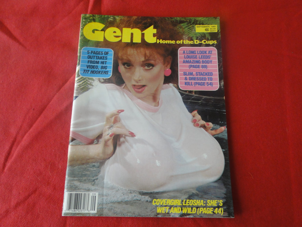 Vintage Nude Erotic Sexy Adult Big Tit Magazine Gent September 1989      P81