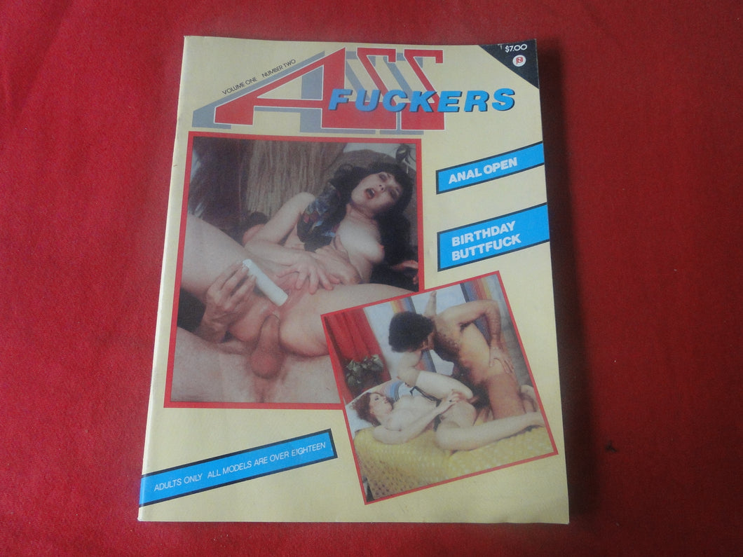 Vintage Nude Erotic Sexy Adult Magazine Ass Fuckers 1981        JB59