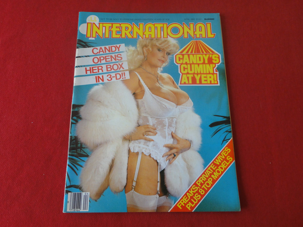 Vintage Nude Erotic Sexy Adult Magazine Club International April  1983 Candy Samples 3D  64