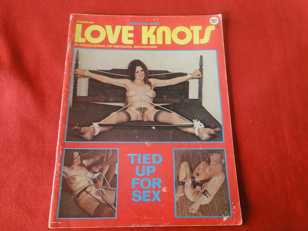 Vintage Nude Erotic Sexy Adult Magazine BDSM Love Knots #1     JB25