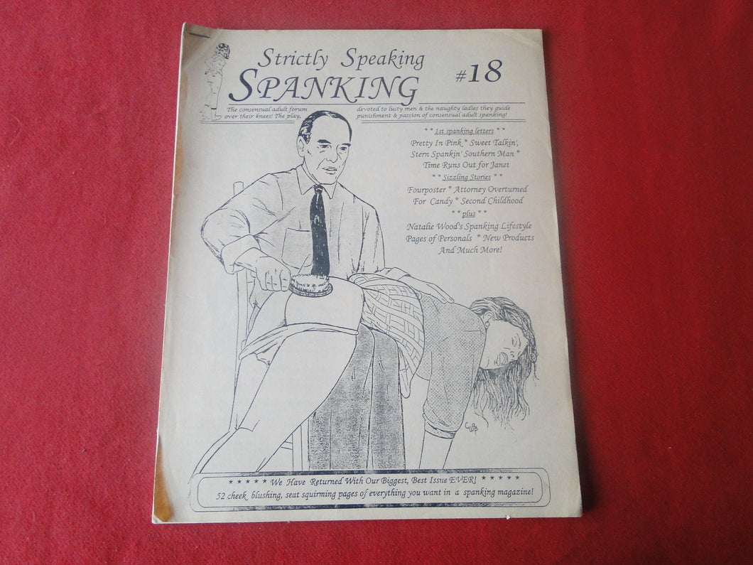 Vintage Nude Erotic Sexy Adult Magazine BDSM Strictly Speaking Spanking #18     P70