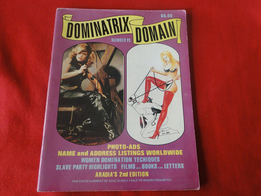 Vintage Nude Erotic Sexy Adult Magazine BDSM Dominatrix Domain 1978     JB25
