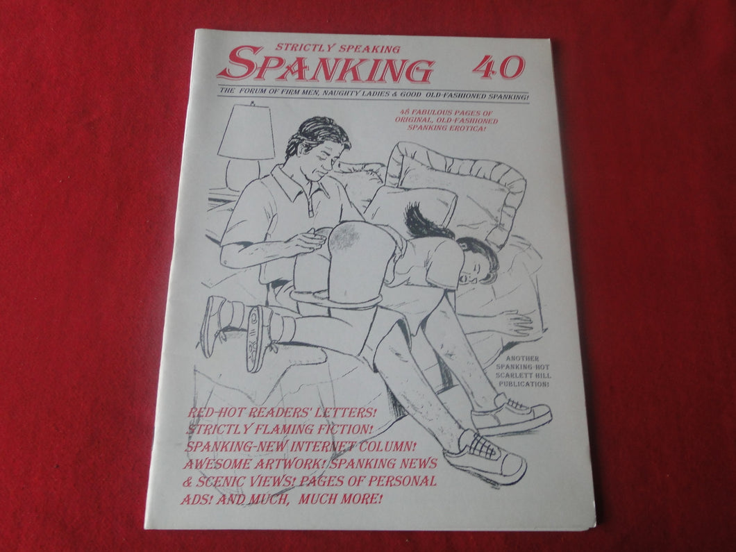 Vintage Nude Erotic Sexy Adult Magazine BDSM Strictly Speaking Spanking #40 1995     P81