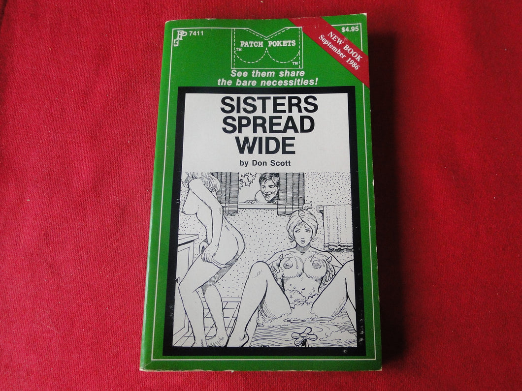 Vintage Adult Paperback Book/Novel Patch Pokets Sisters Spread Wide      P14