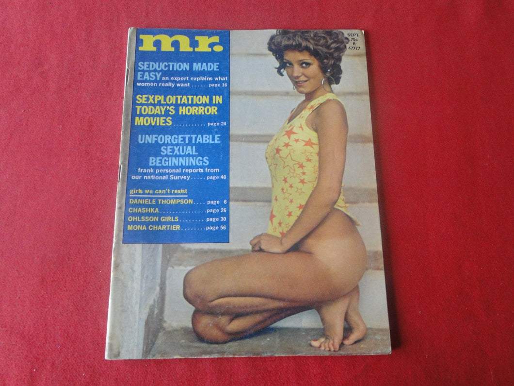 Vintage Nude Erotic Sexy Adult Magazine Mr. September 1972       P81
