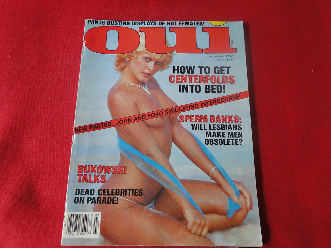Vintage Nude Erotic Sexy Adult Magazine Oui March 1985           P84