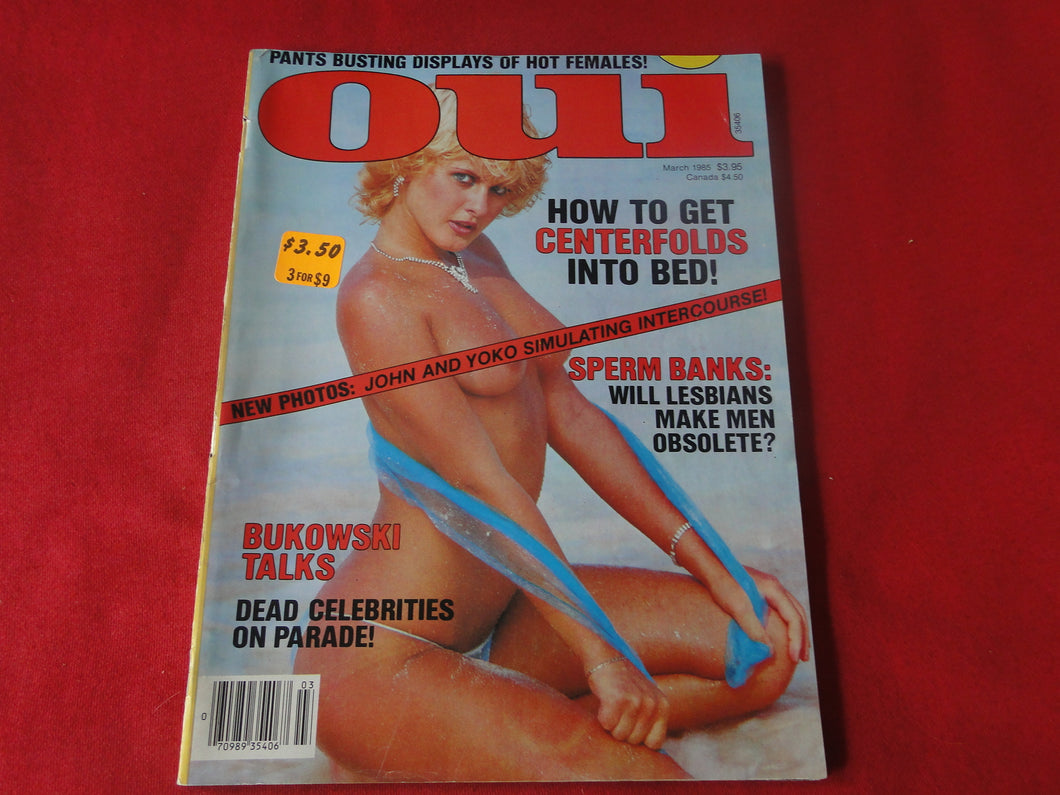 Vintage Nude Erotic Sexy Adult Magazine Oui March 1985           P84