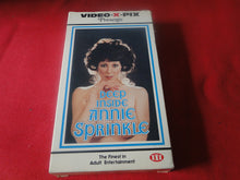 Load image into Gallery viewer, Vintage Adult XXX VHS Porn Tape X-Rated Deep Inside Annie Sprinkle        X3

