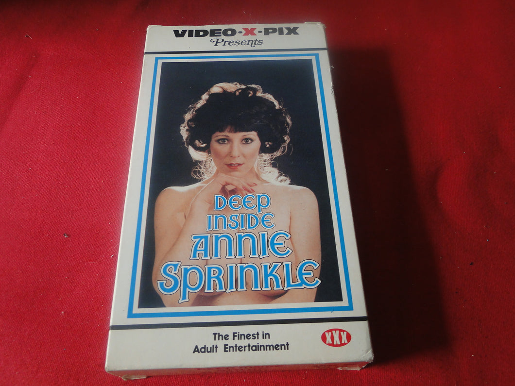 Vintage Adult XXX VHS Porn Tape X-Rated Deep Inside Annie Sprinkle        X3