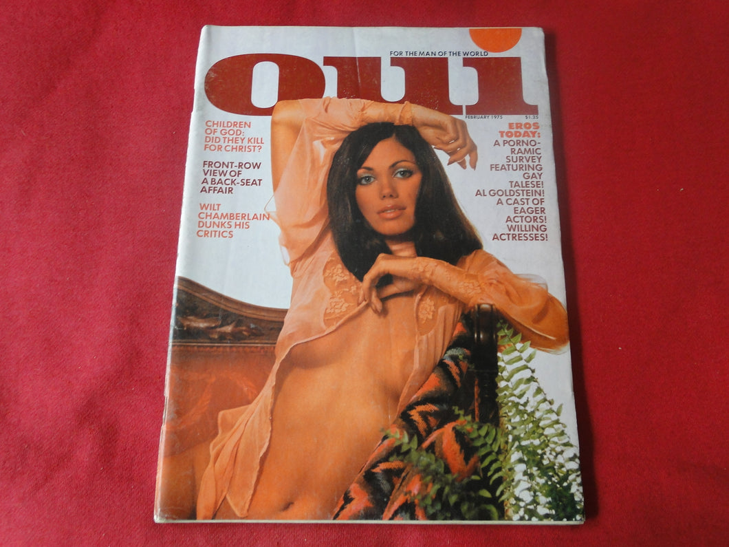 Vintage Nude Erotic Sexy Adult Magazine Oui February 1975         P84