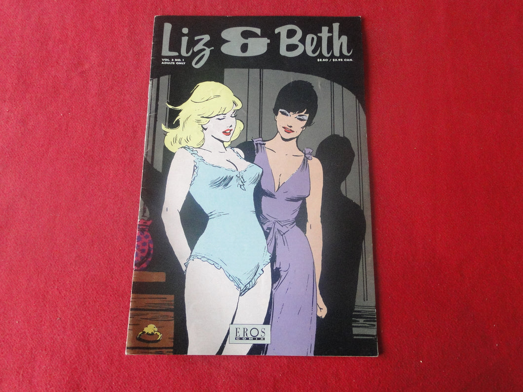 Vintage Nude Erotic Sexy Adult Comic Book Liz & Beth V.3 #1 Eros 1992      HC4