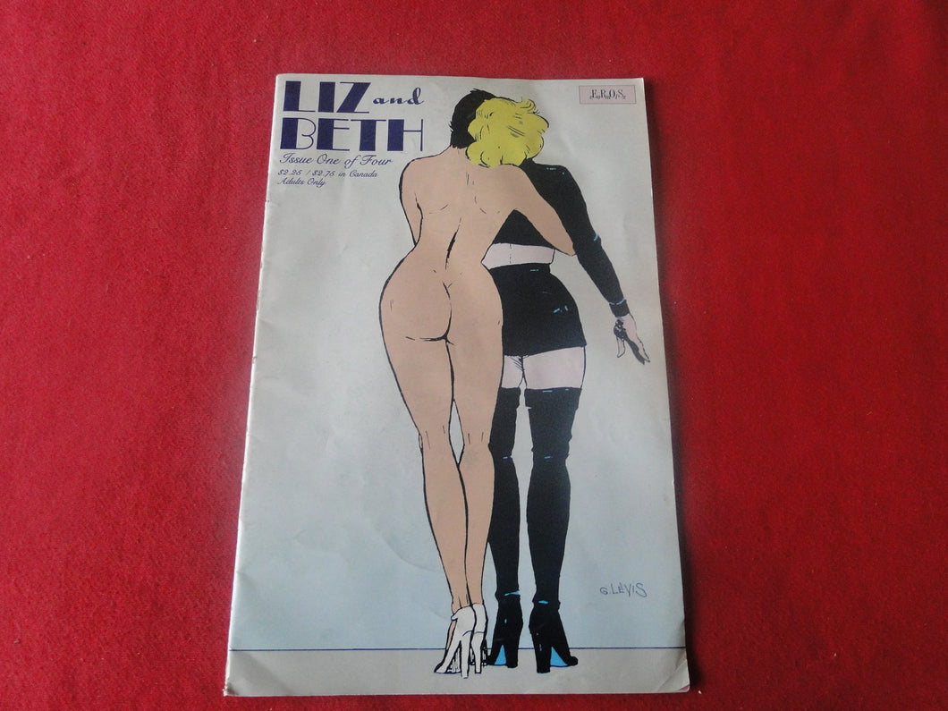 Vintage Nude Erotic Sexy Adult Comic Book Liz & Beth Issue One of Four Eros S. Levis HC4