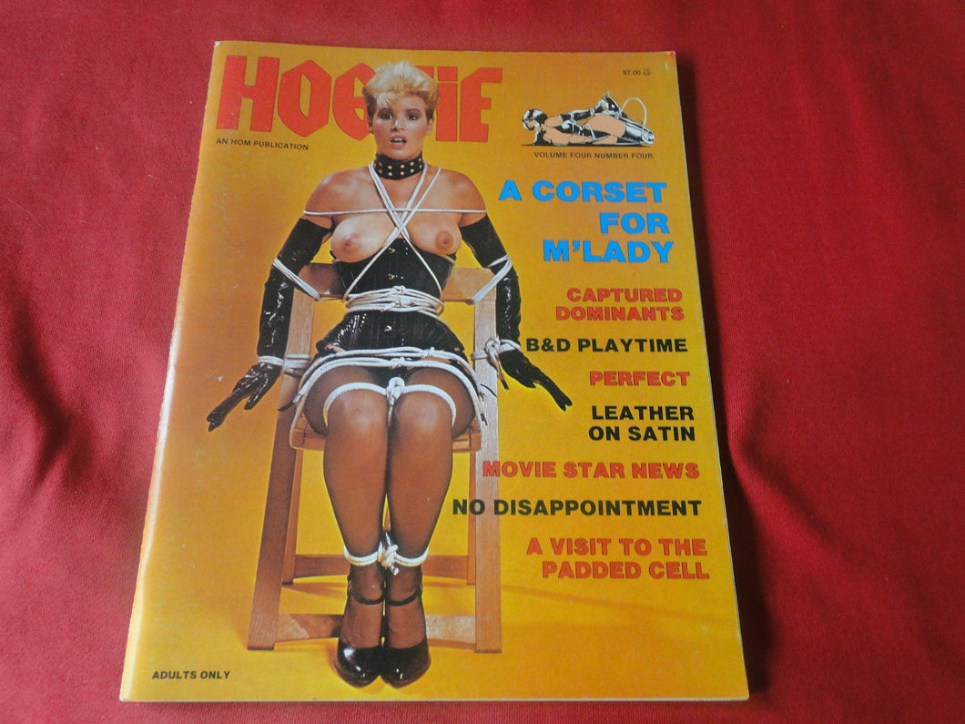 Vintage Nude Erotic Sexy Adult Magazine BDSM Hog Tie HOM 1984     JB65