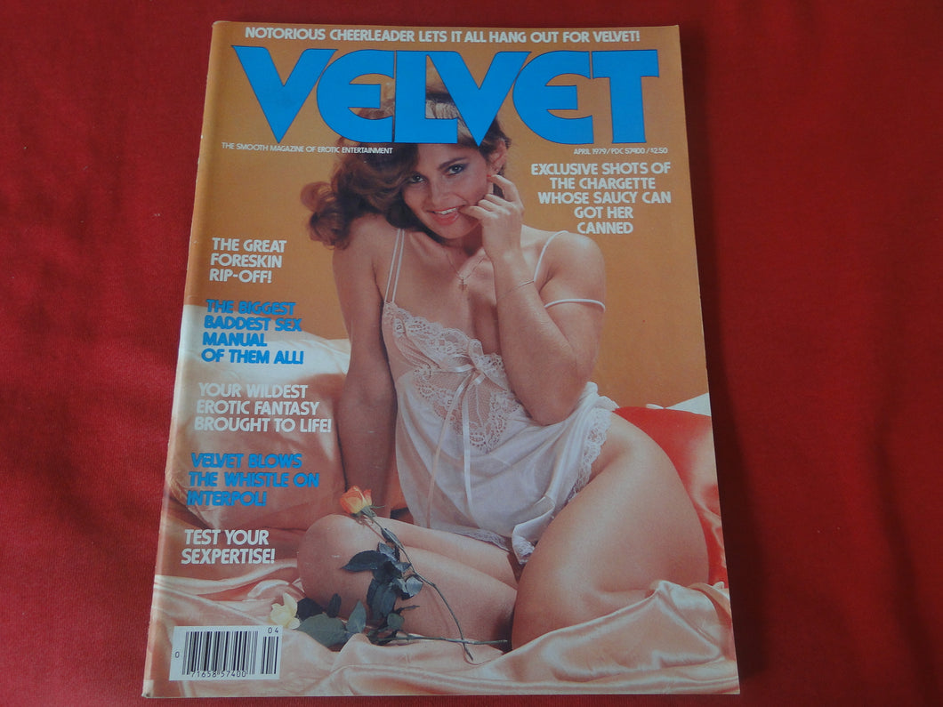 Vintage Nude Erotic Sexy Adult Magazine Velvet April 1979         JB5
