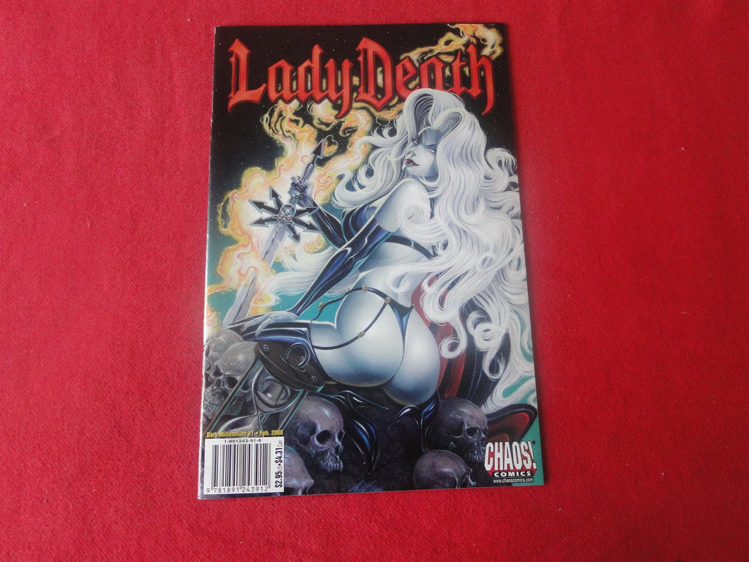 Vintage Nude Erotic Sexy Adult Comic Book Lady Death Dark Millennium #1 Feb. 2000  HC4