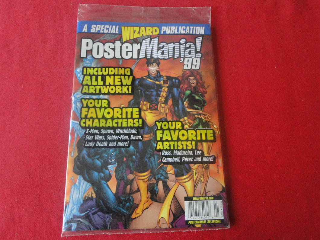 Vintage Nude Erotic Sexy Adult Comic Book Poster Mania '99 Wizard SEALED      HC4